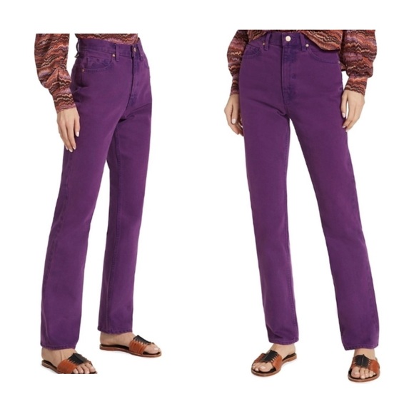 Ulla Johnson Denim - Ulla Johnson Agnes Purple Rigid Denim Sz 27